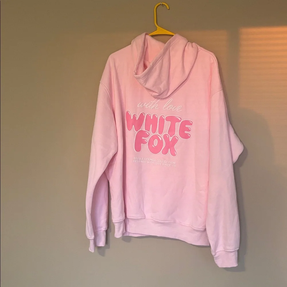 White Fox Boutique Baby Pink Hoodie - Picture 5 of 6